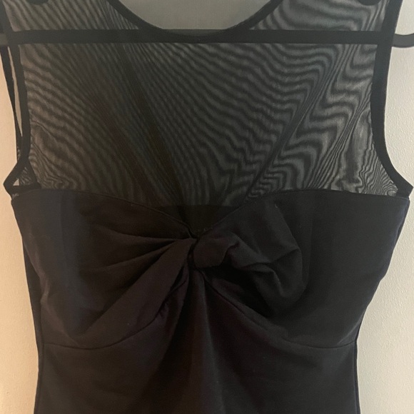 Abercrombie & Fitch Black Sleeveless Mesh Blouse - Picture 3 of 5